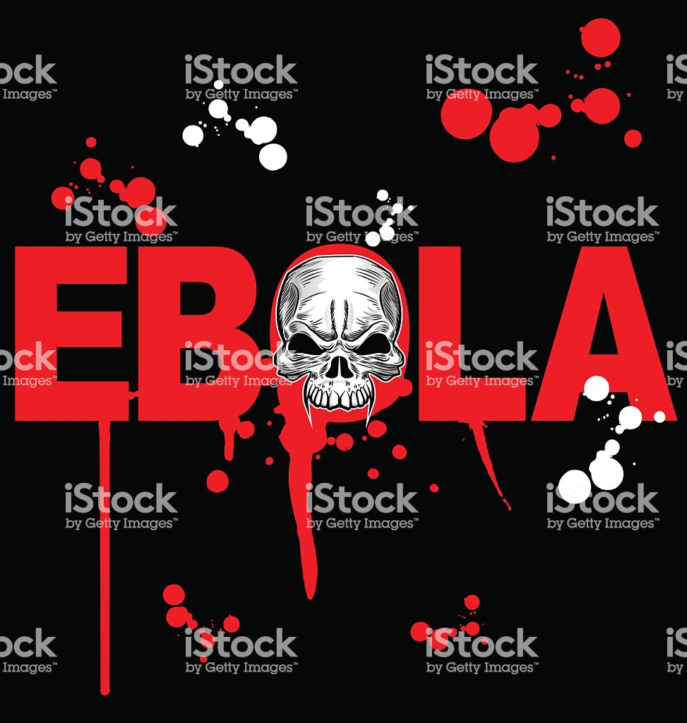 Ebola Virus Design On Black Background Stock Vector Art More