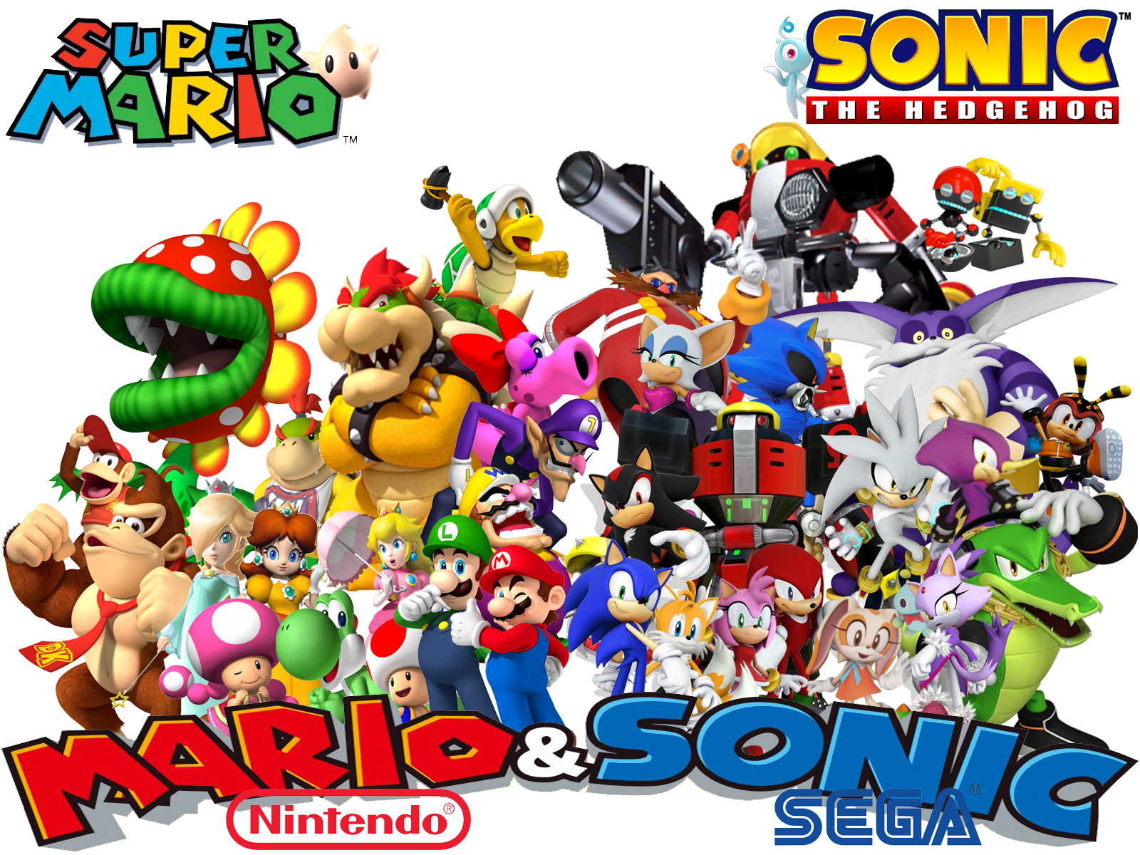 Mario And Sonic Group Pic By Mazznick