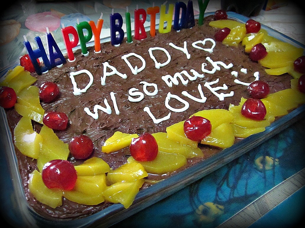 Happy BirtHDay Dad Cake Pic HD Wallpaper