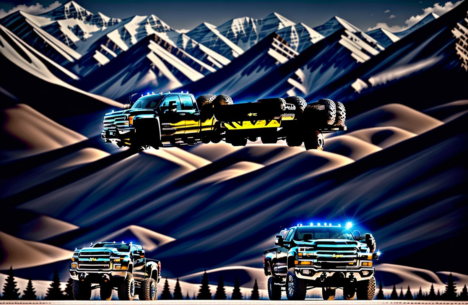 Lifted Chevy Trucks Wallpaper