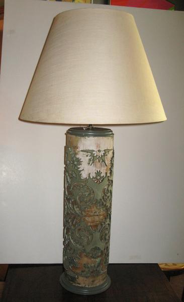 Vintage Wallpaper Roller Lamp