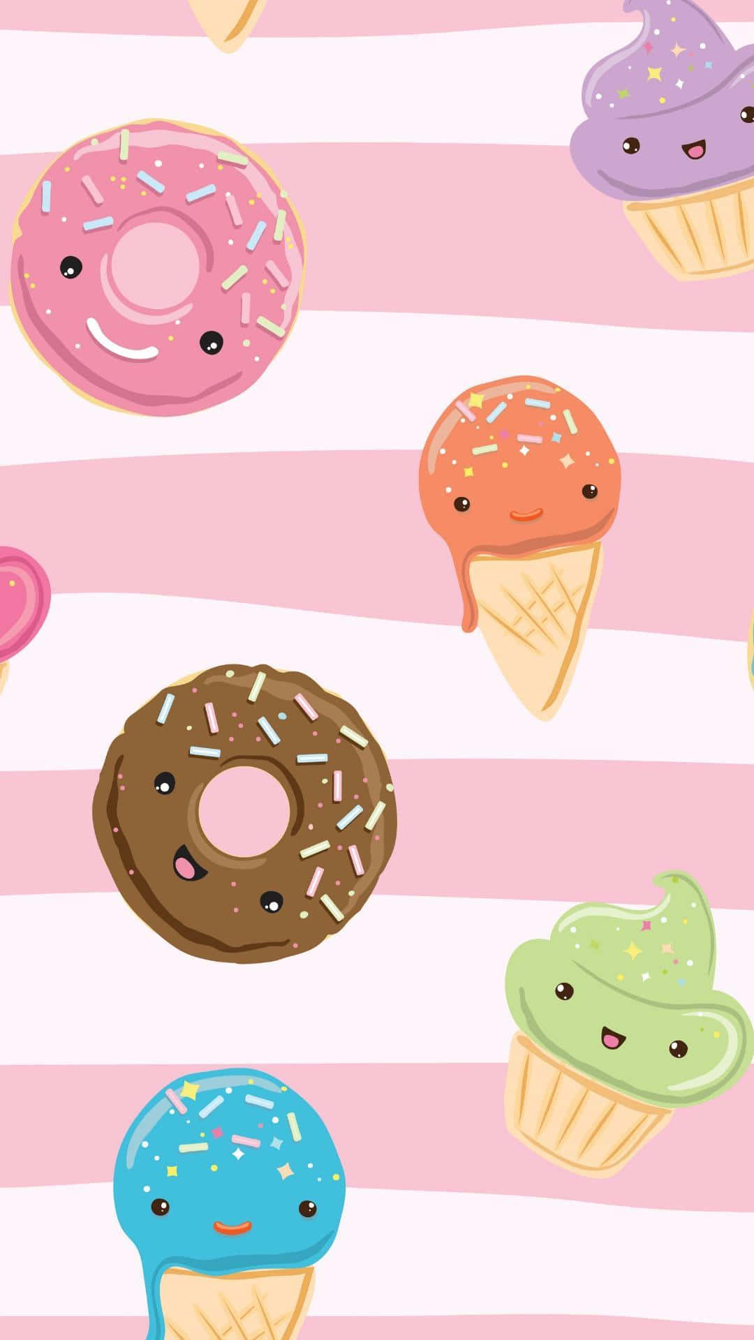 Whip Up Your Next Delicious Meal With Cute Food iPhone Wallpaper