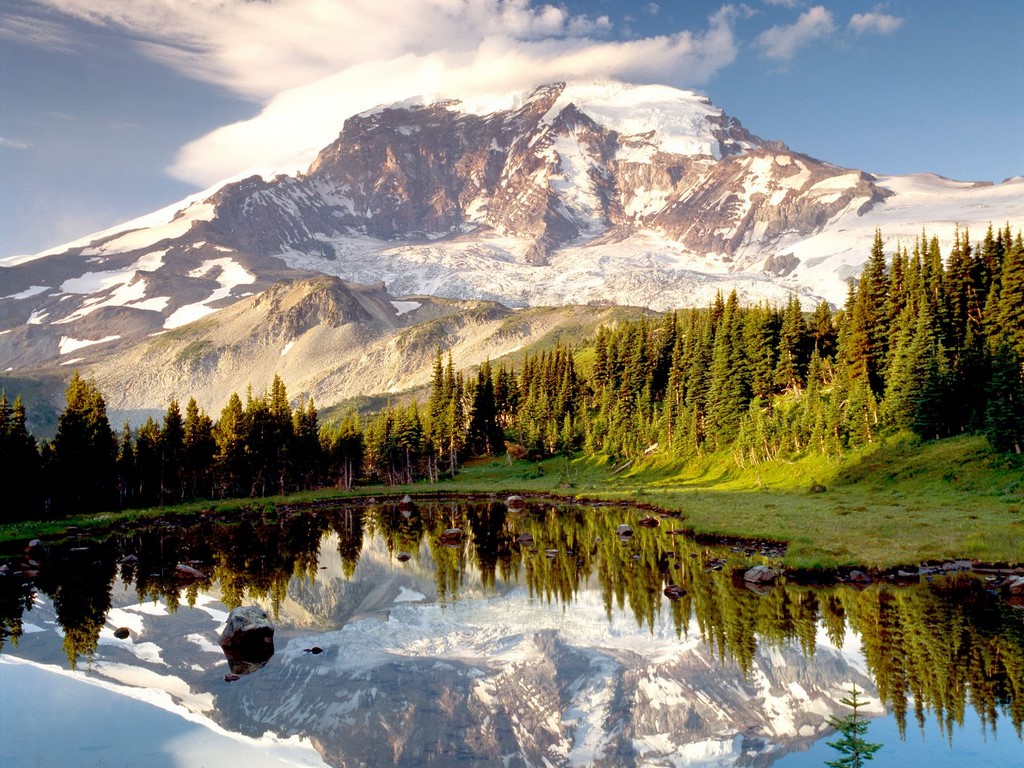 Mount Rainier Usa National Parks Wallpaper