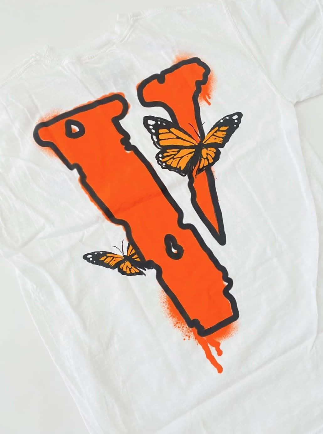 Vlone iPhone Butterfly White T Wallpaper
