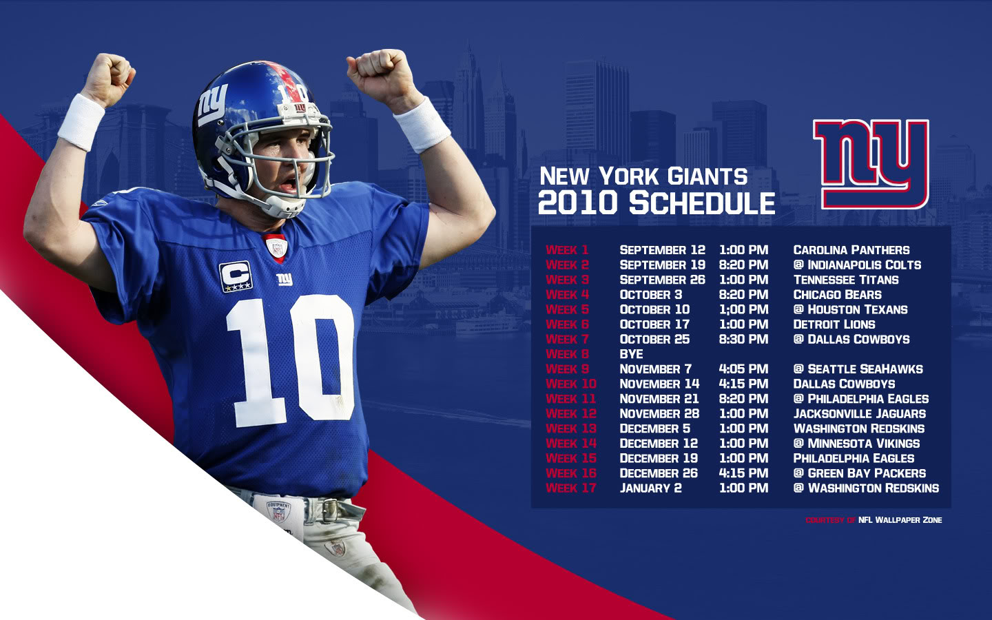 Nfl Wallpaper Zone Ny New York Giants Schedule