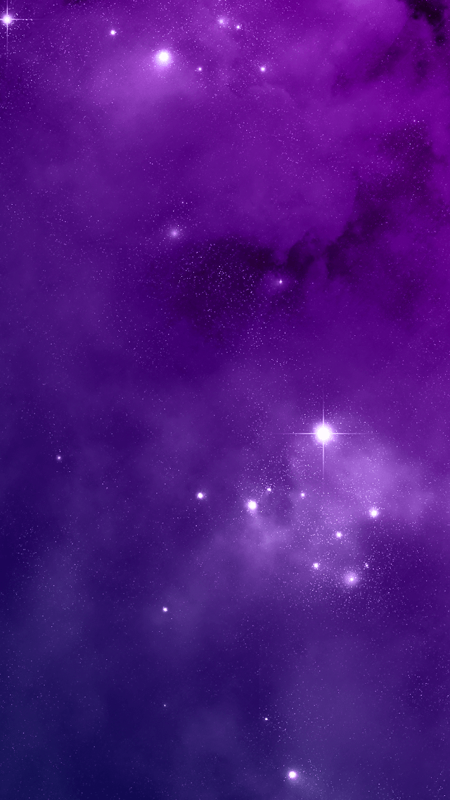 Purple Night Sky iPhone 5s Wallpaper