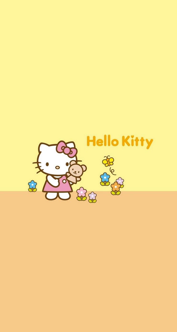 Hello Kitty Cute And Yellow iPhone Wallpaper Mobile9