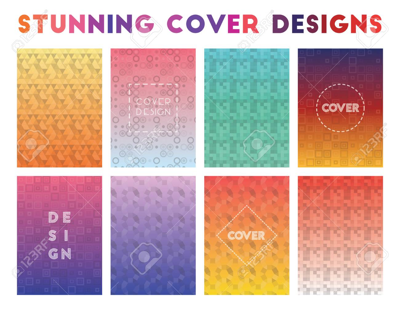 Stunning Cover Designs Admirable Geometric Patterns Bewitching