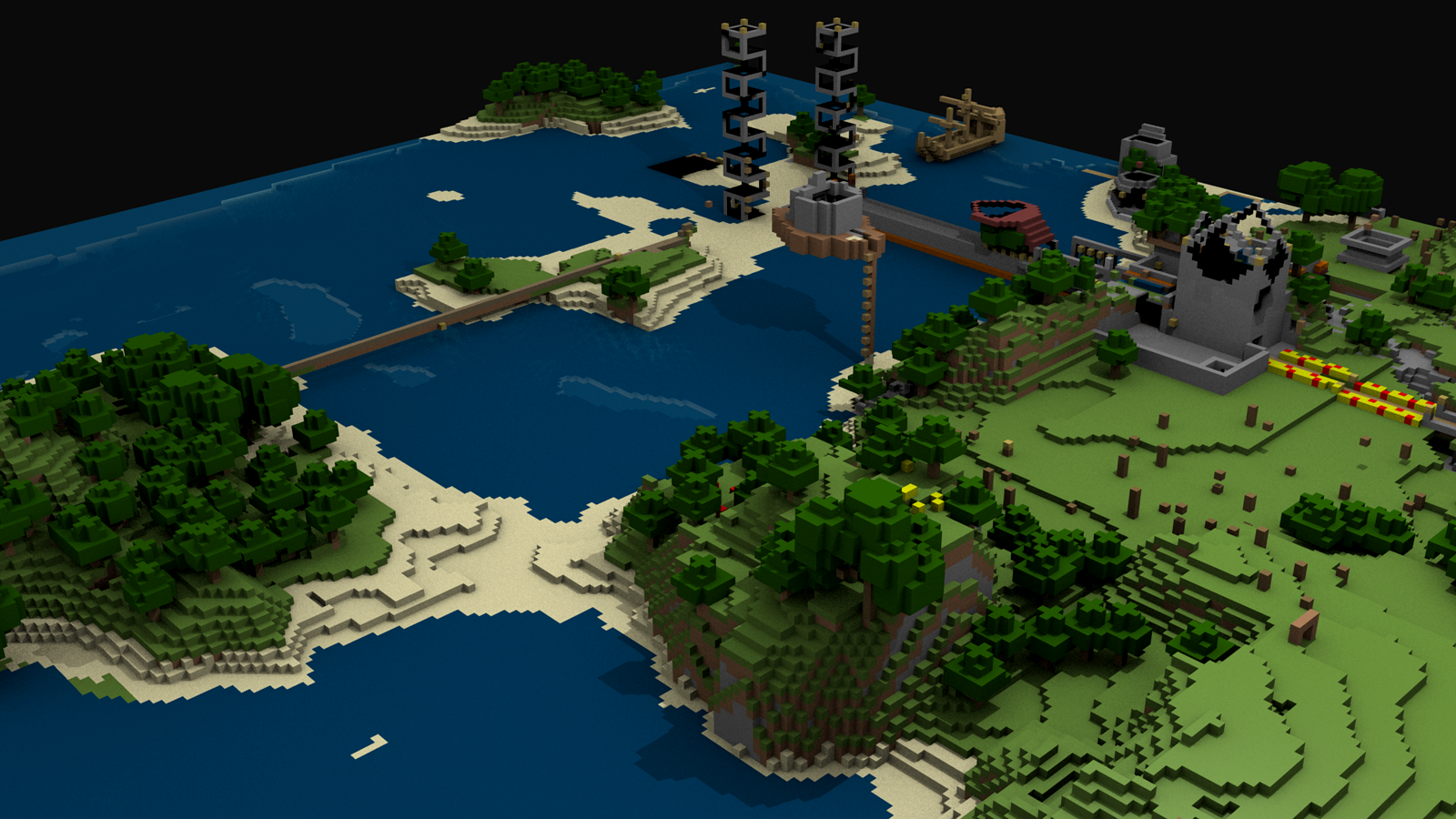 Minecraft Building Game HD Desktop Wallpaper