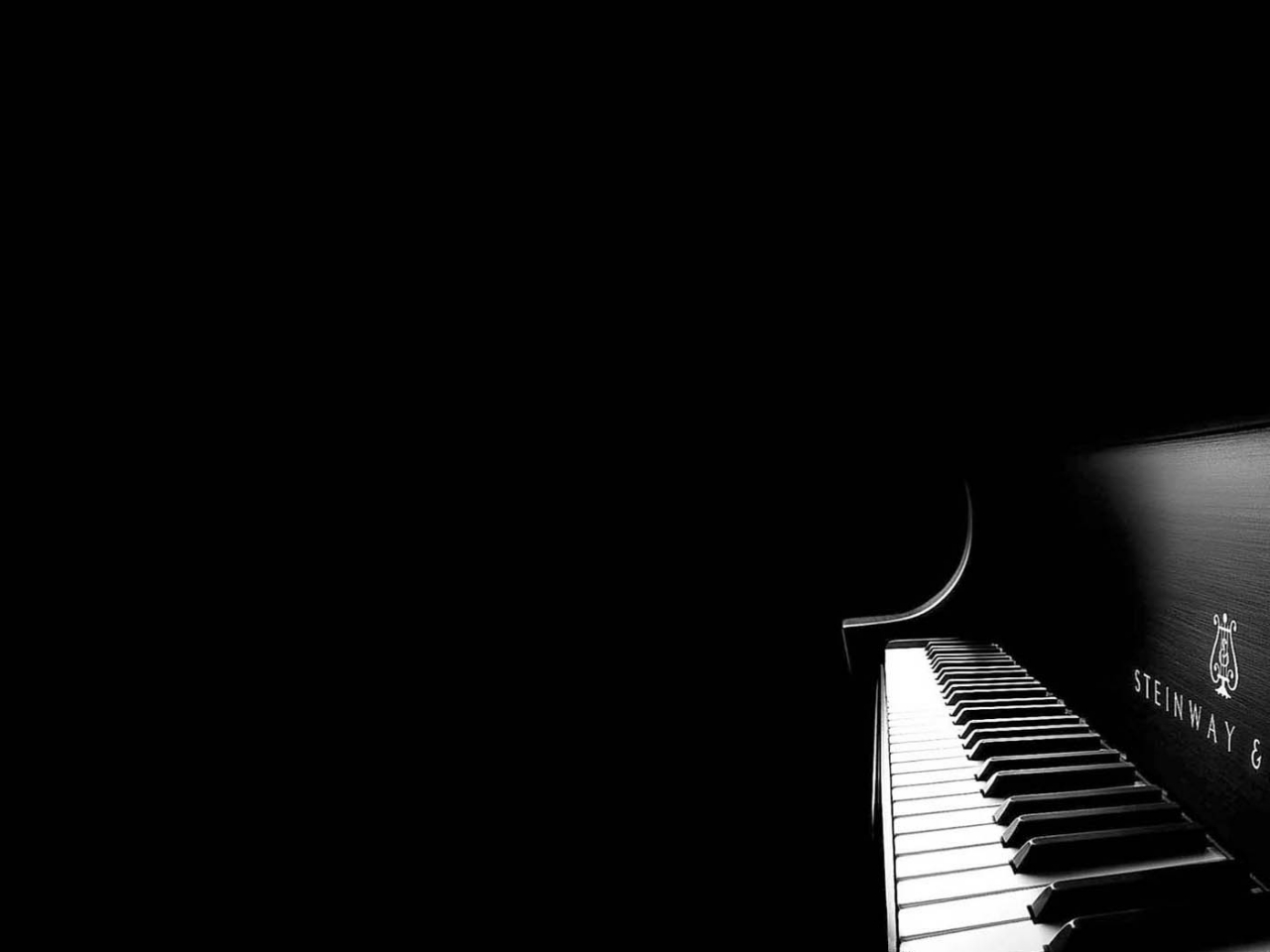 Download 1280x960 black minimalistic music piano black background