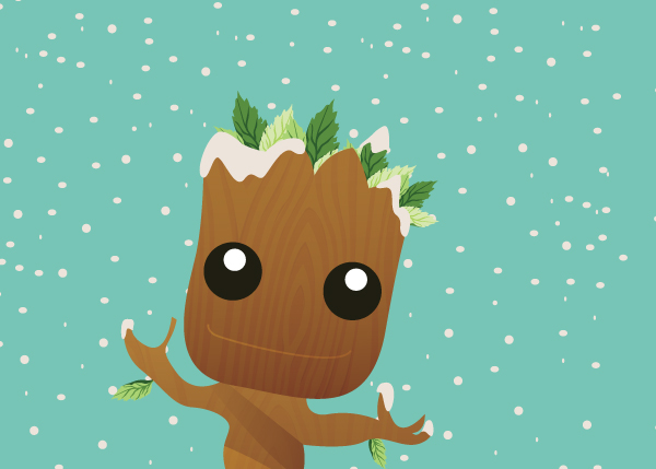 So Presenting Baby Groot During Wintertime D