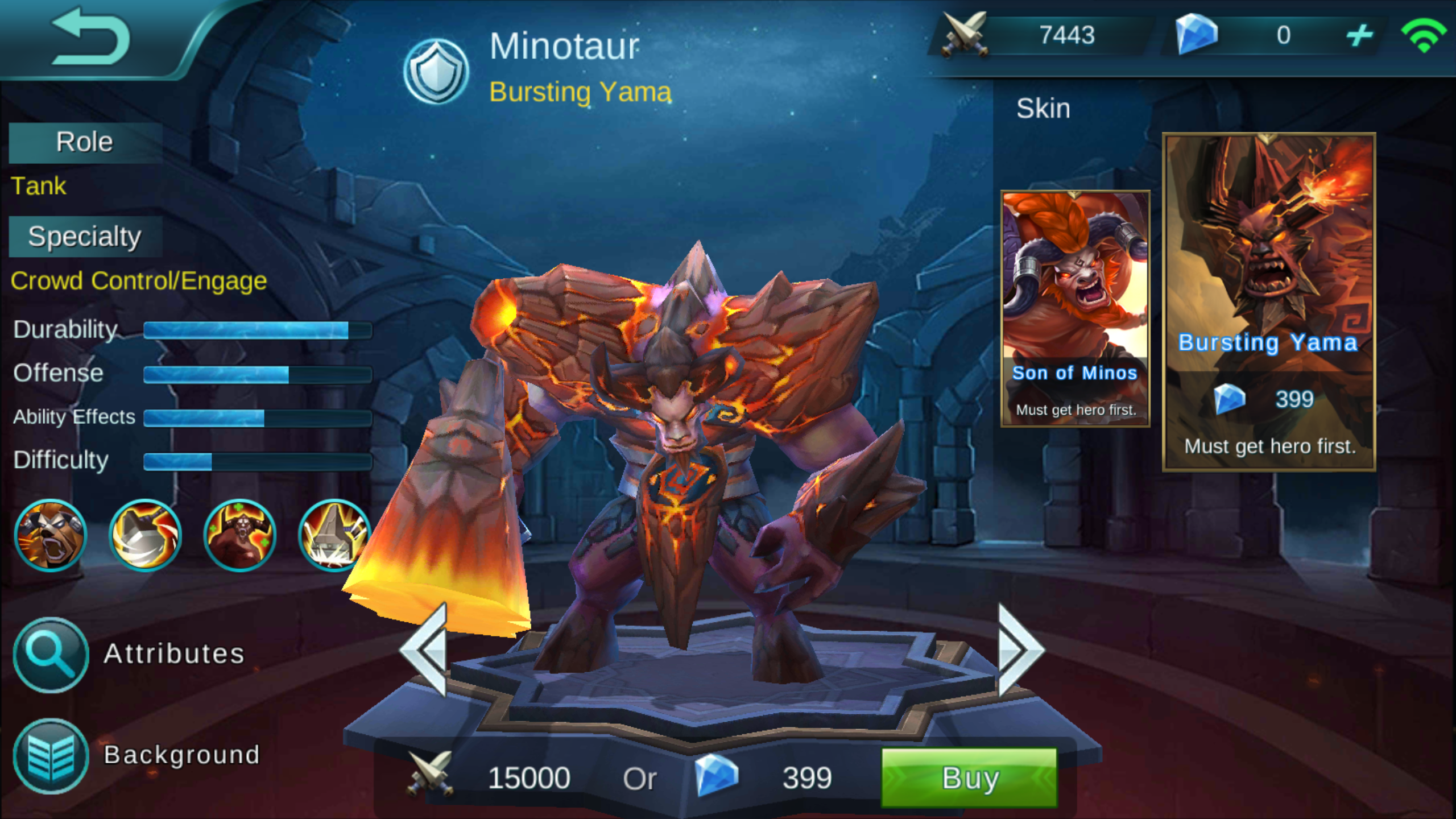Minotaur Son Of Minos Re Mobile Legends Bang Online