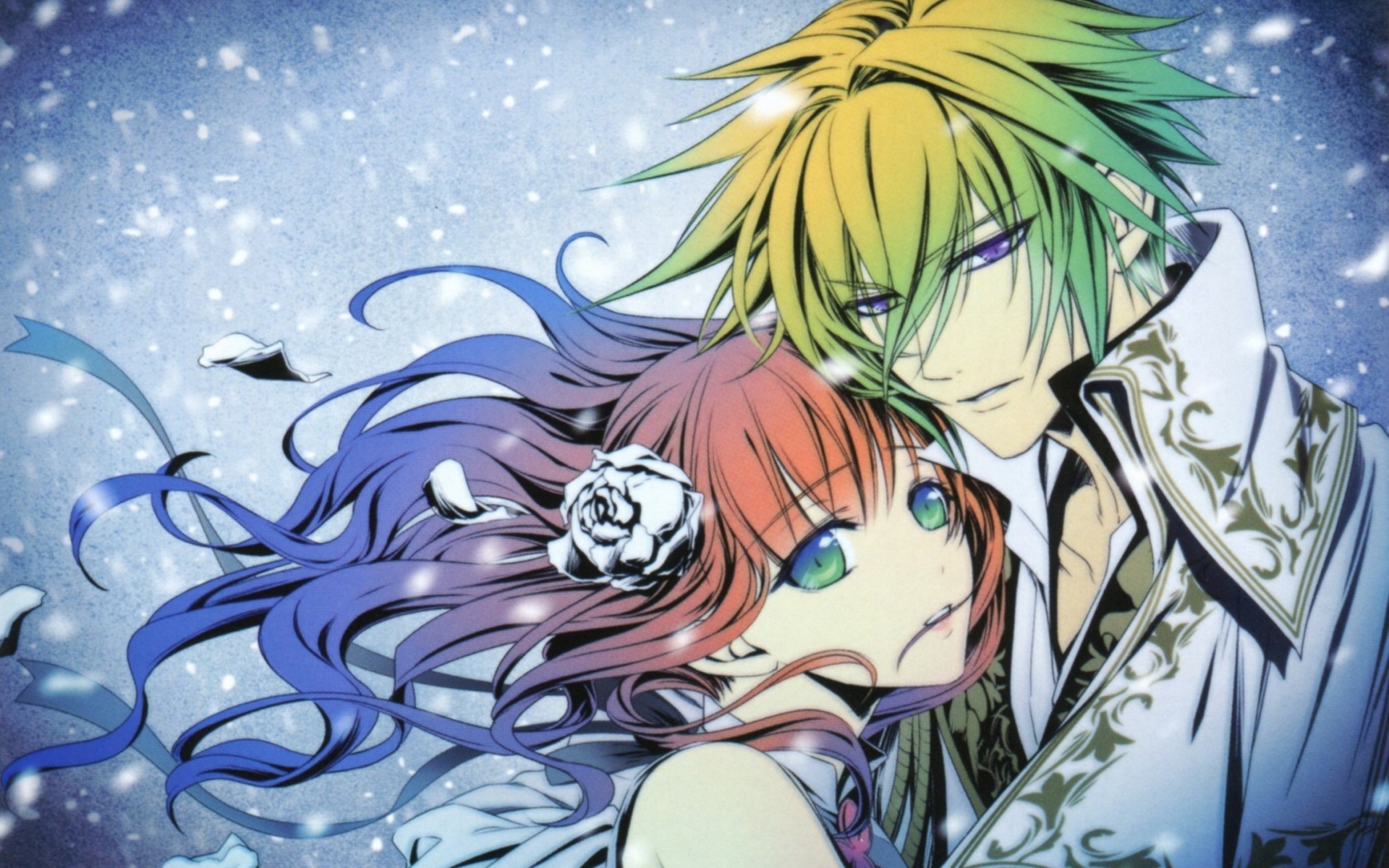 Art Wallpaper Anime Guy Girl Snow Pe By That1freak On