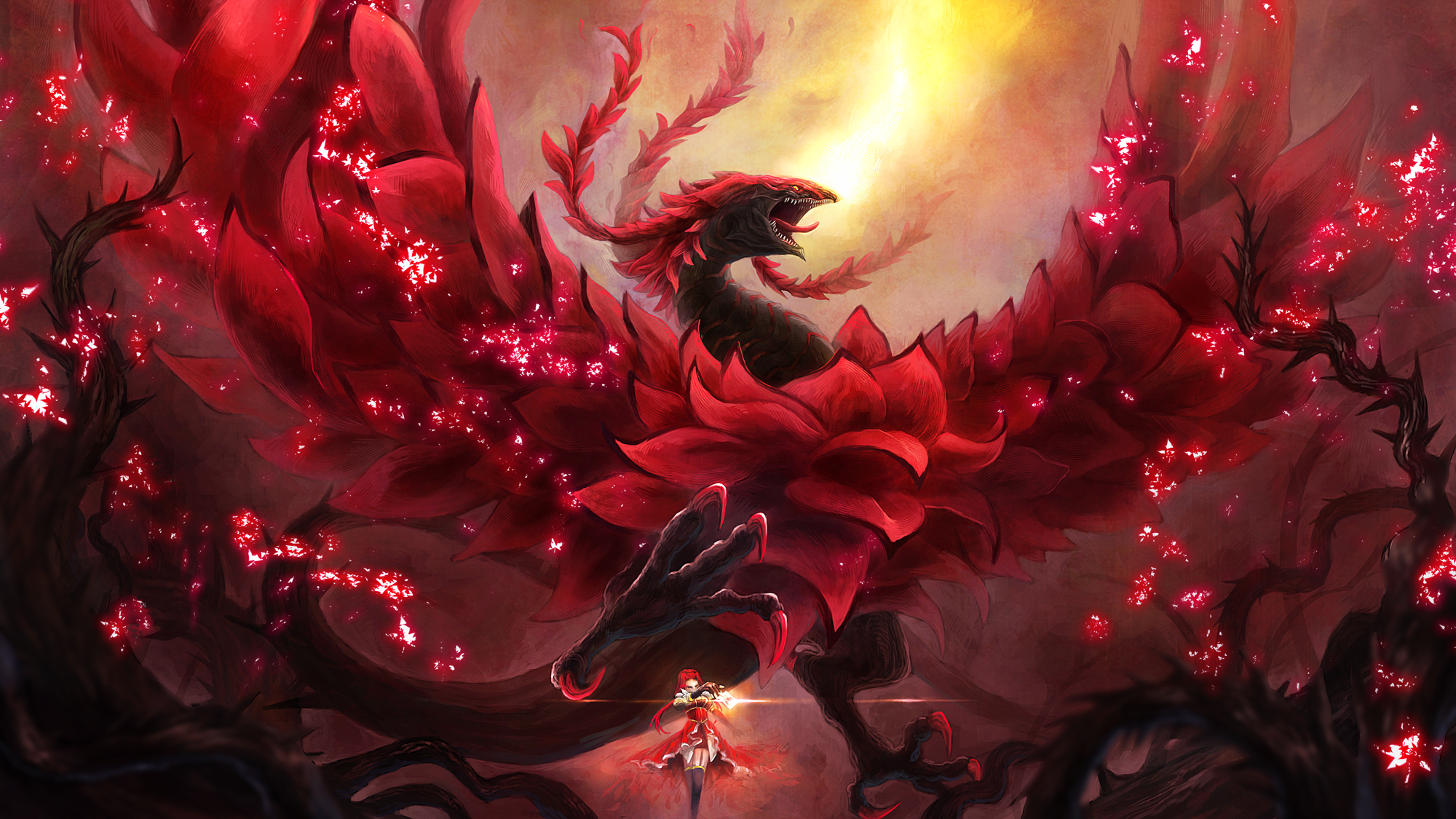 Anime Yu Gi Oh 5d S Izayoi Aki Black Rose Dragon Thorns