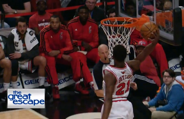 Jimmy Butler One Hand Alley Oop Dunk From Nate Robinson