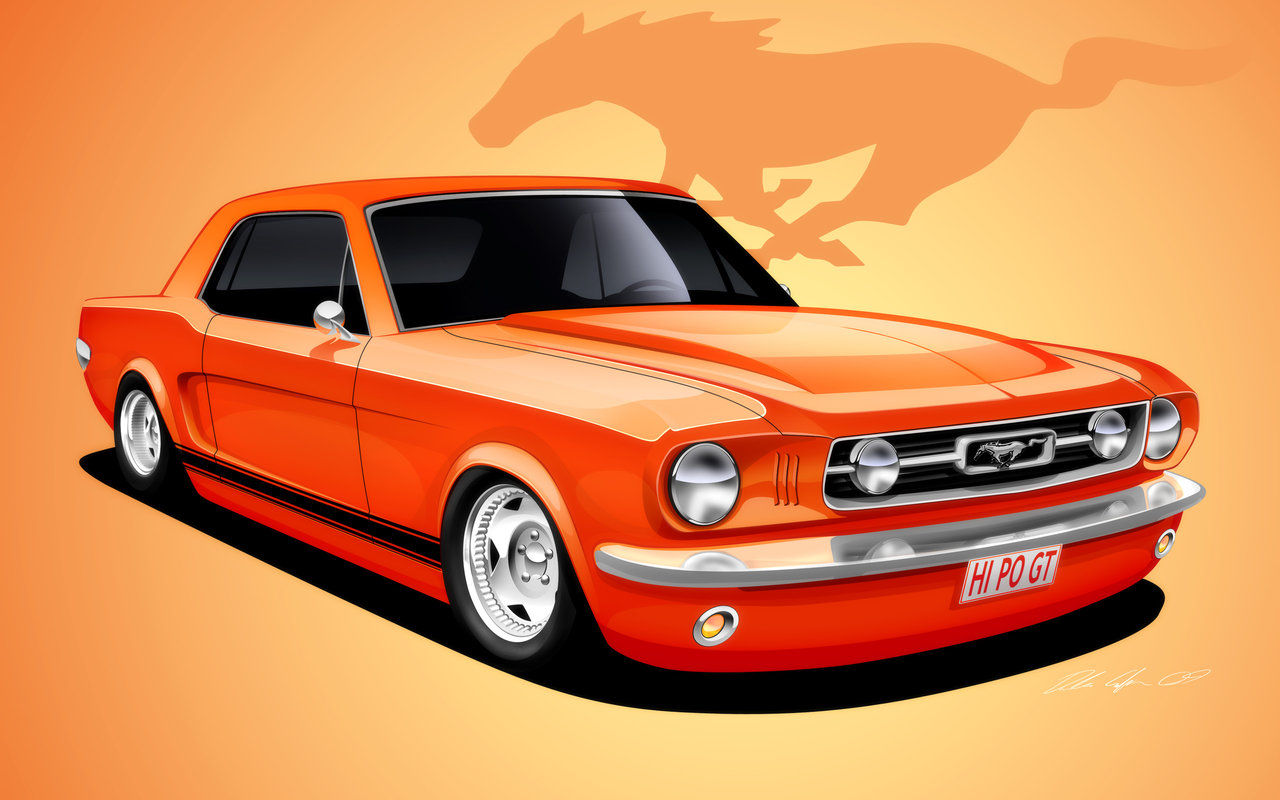 Mustang Wallpaper Coupe By Dazza Mate