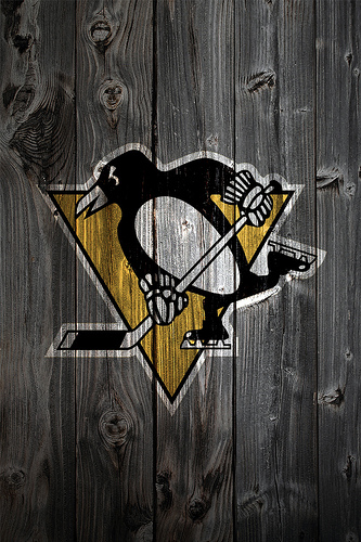 Pittsburgh Penguins Wood iPhone Background Photo Sharing