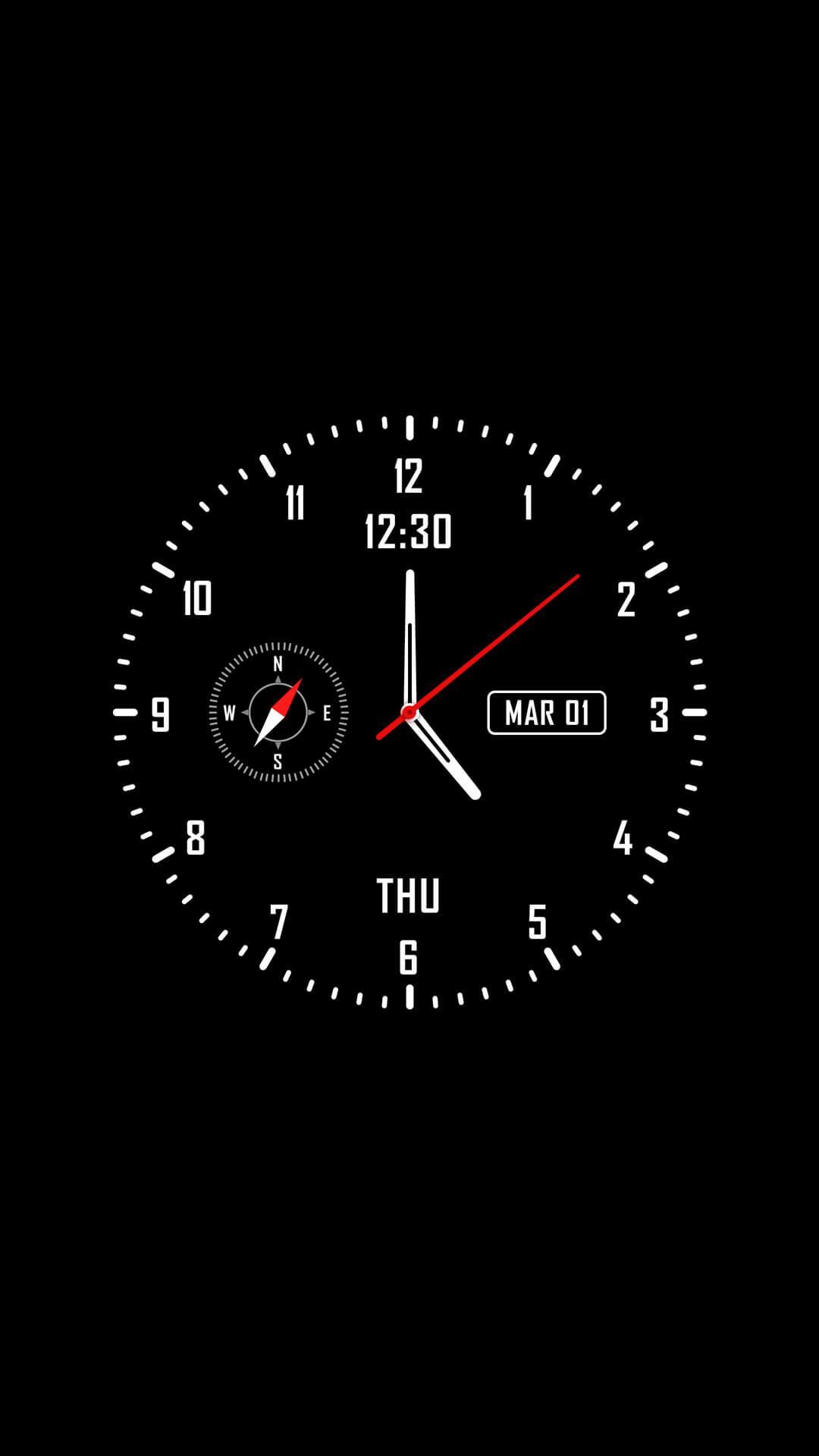 Analog Clock Watch Face Live Wallpaper For Android Apk