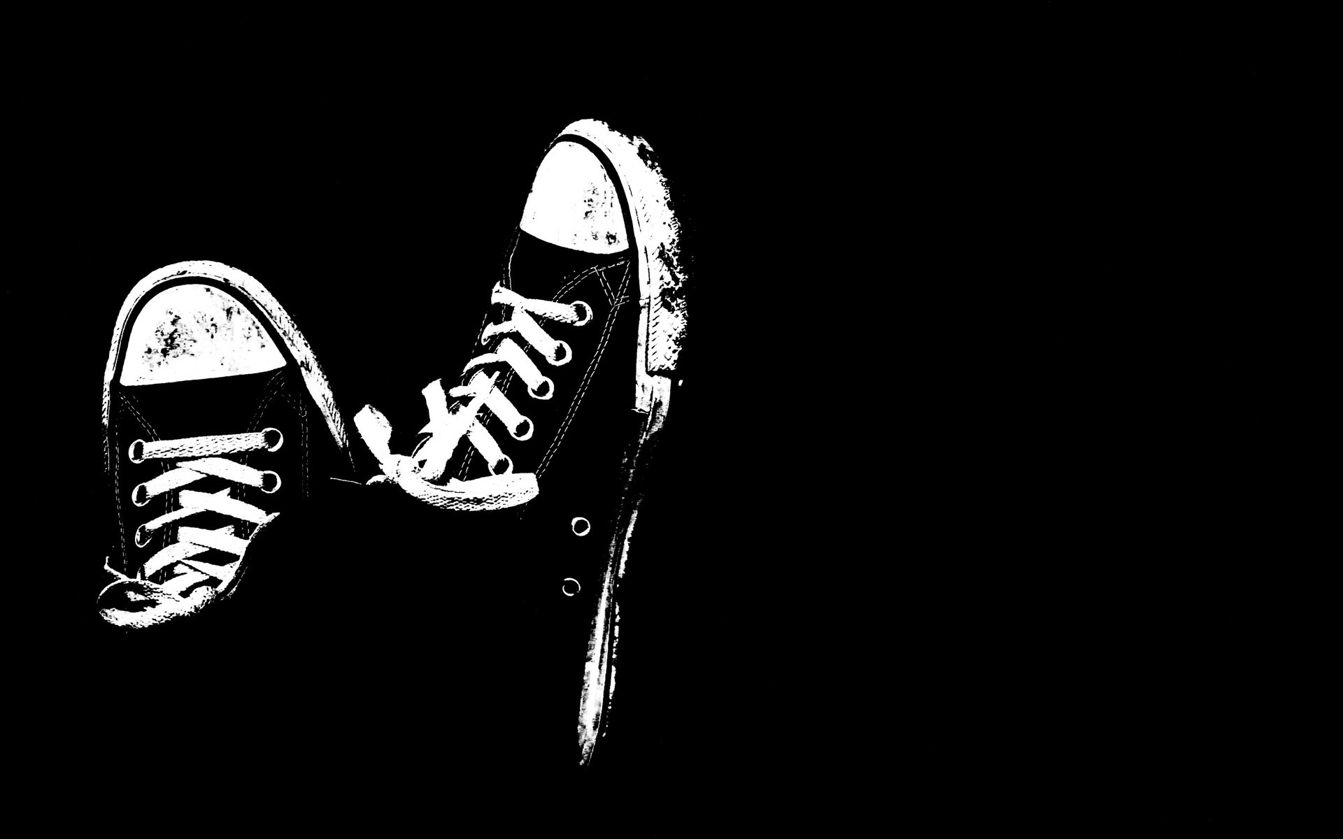 Black And White Sneakers Wallpaper