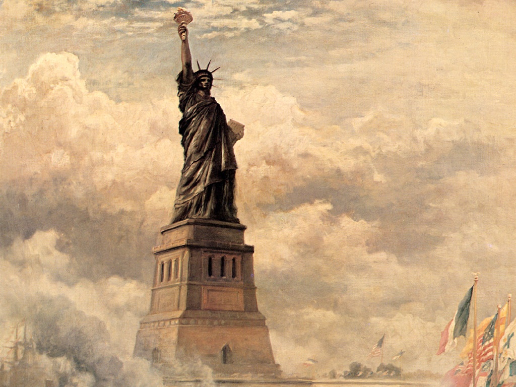 Jlm Edward Moran Statue Of Liberty Enlightening The World