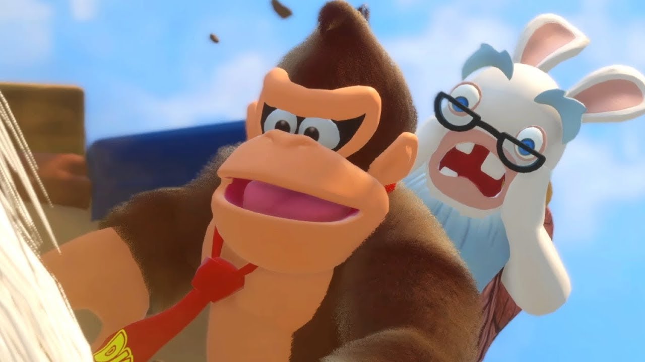 Minutes Of Donkey Kong Adventure Dlc In Mario Rabbids Kingdom