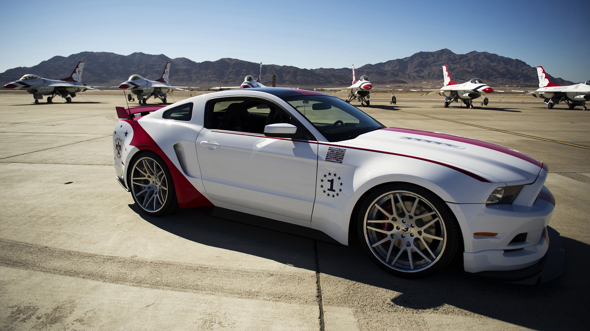 Ford Mustang Gt Us Air Force Thunderbirds Edition Wallpaper