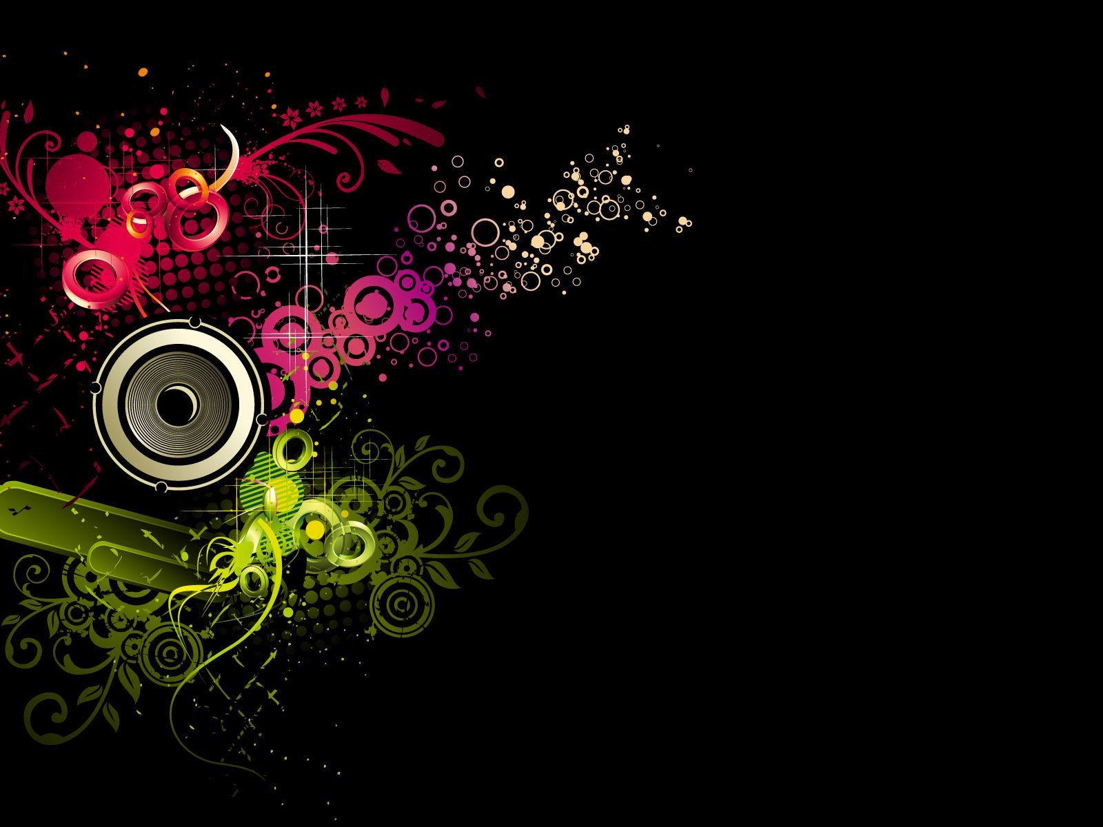 Music Theme Colorful Wallpaper