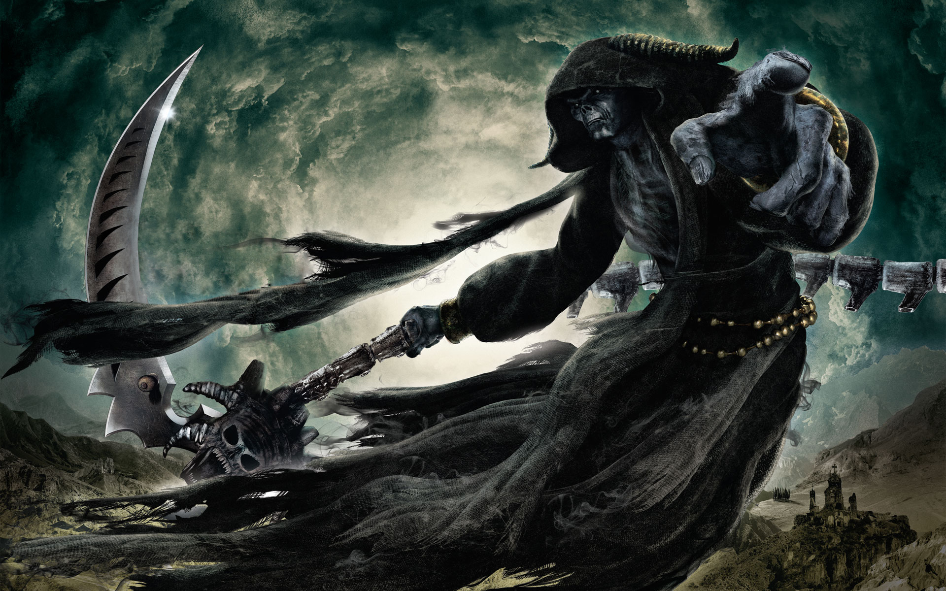 Dark Grim Reaper Death Horror Scary Creepy Spooky Pov Weapon Scythe