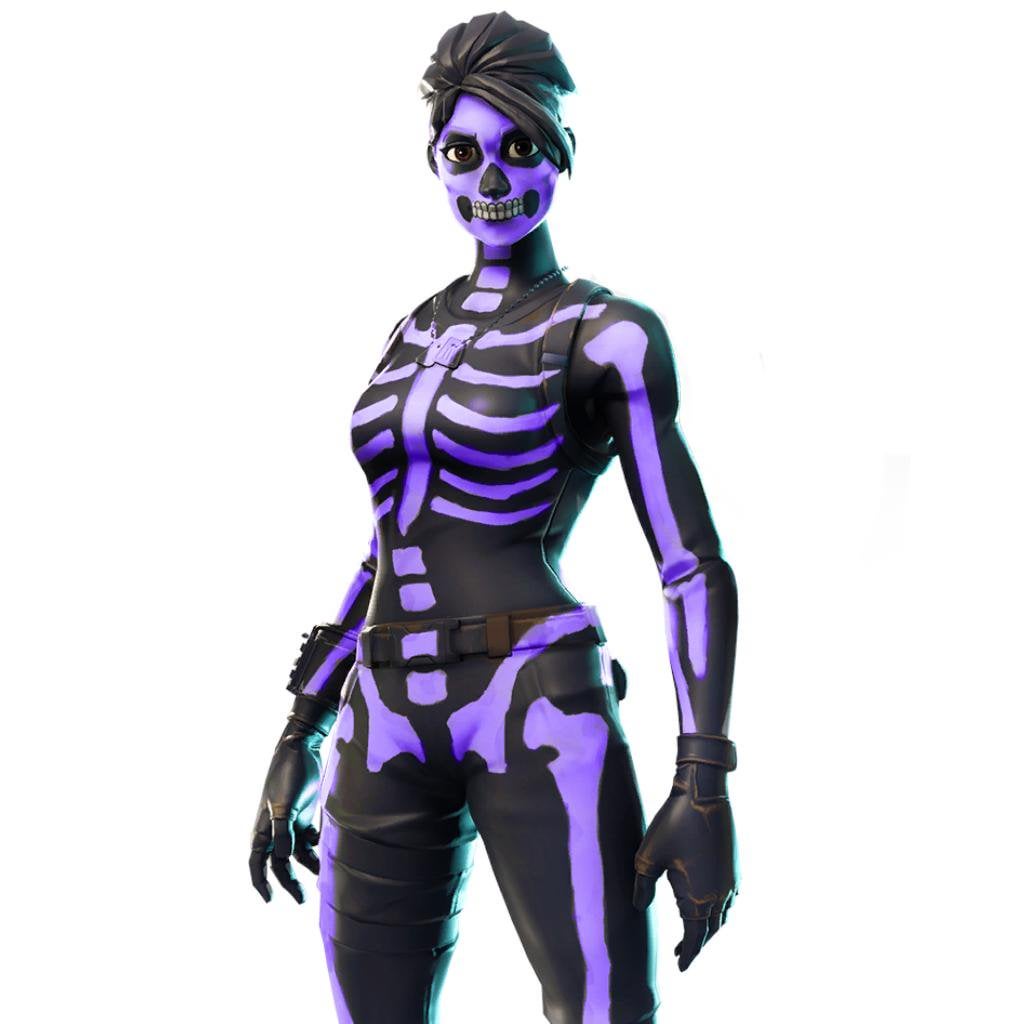 Fo4rtnite Halloween Og Skull Trooper Purplew Wallpaper