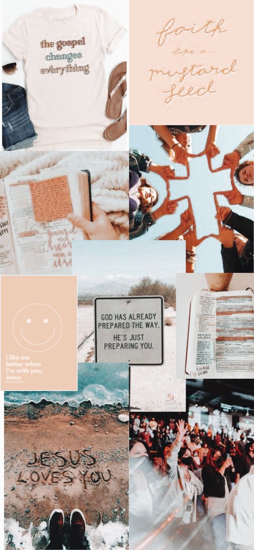 Christian Aesthetic Wallpaper Everything Changes Jesus Loves You I