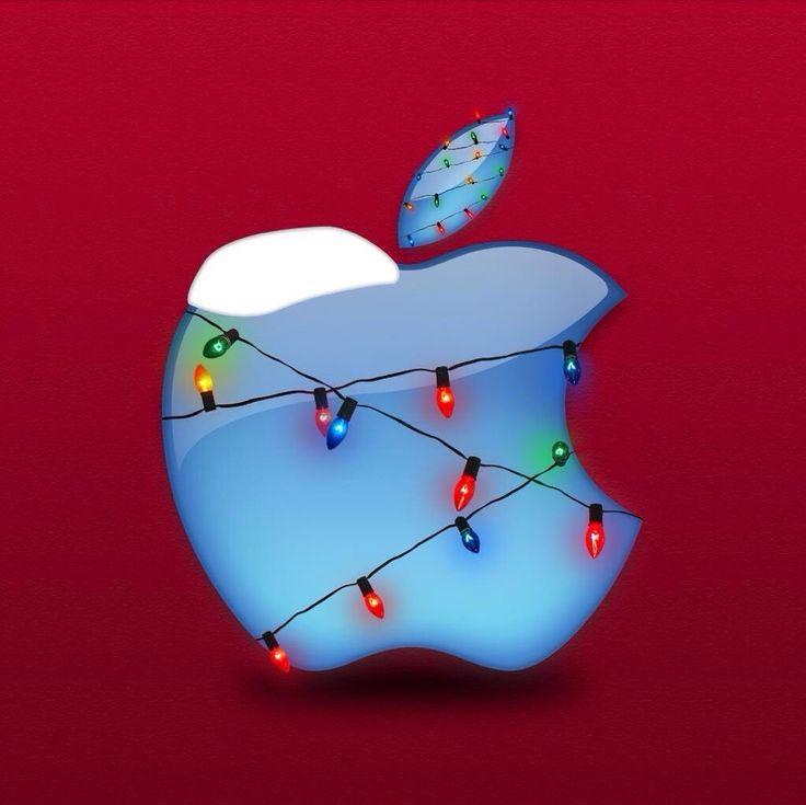 Christmas Apple Logo Wallpaper iPhone