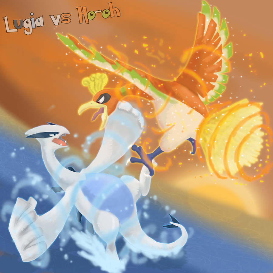 Go Back Image For Ho Oh And Lugia Wallpaper
