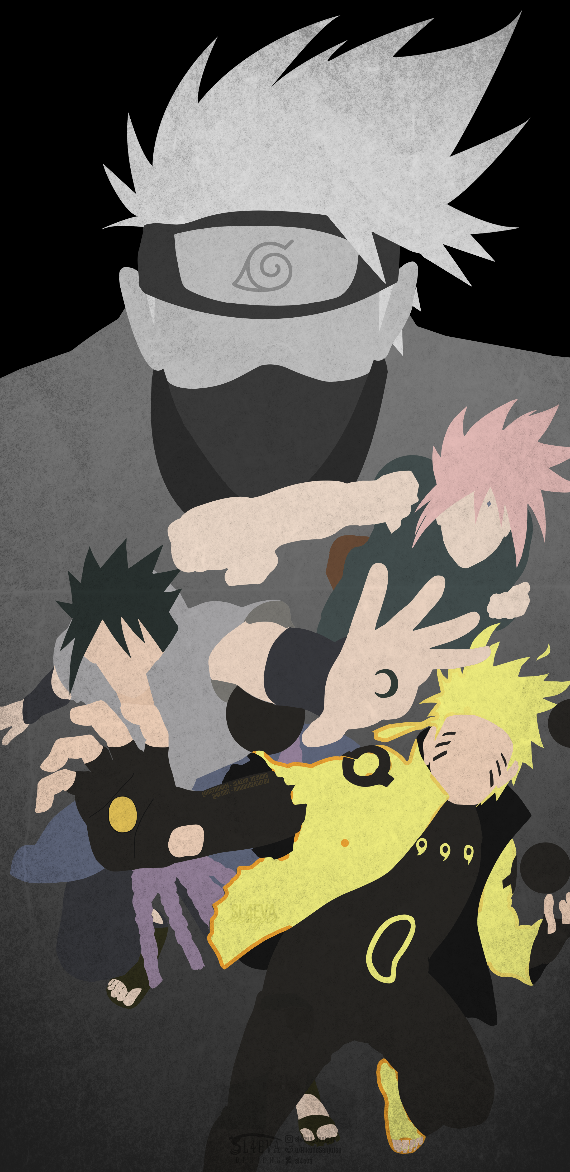 Team Reloaded Minimal Mobile Wallpaper R Naruto