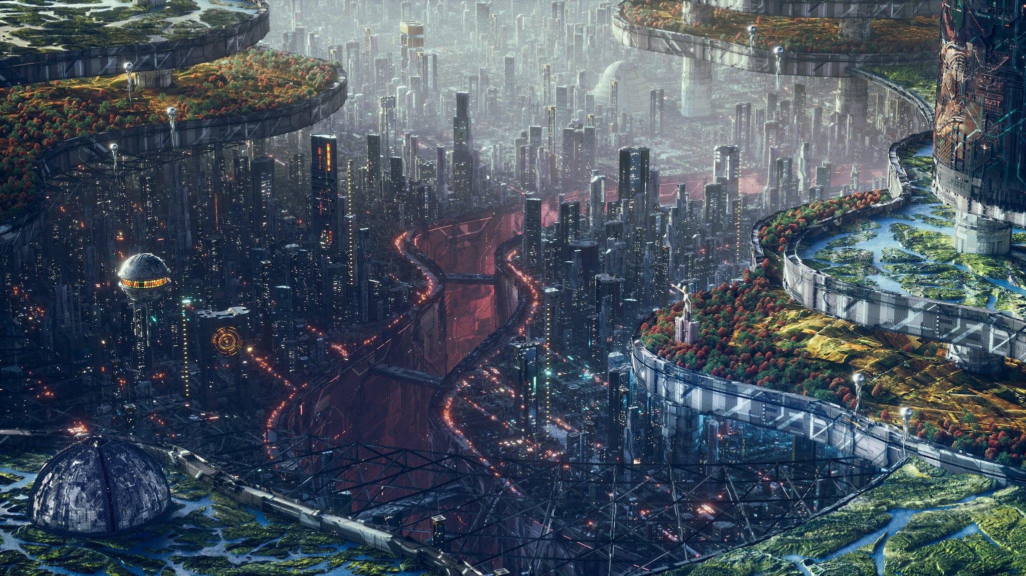 Sci Fi City HD Wallpaper And Background