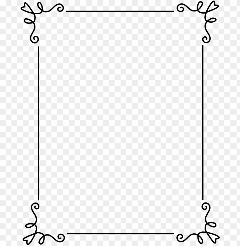Simple Line Borders Png Image With Transparent Background Toppng