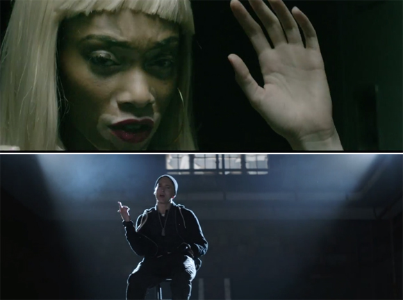 Eminem Lance Le Vid Oclip Guts Over Fear Avec Sia Menace