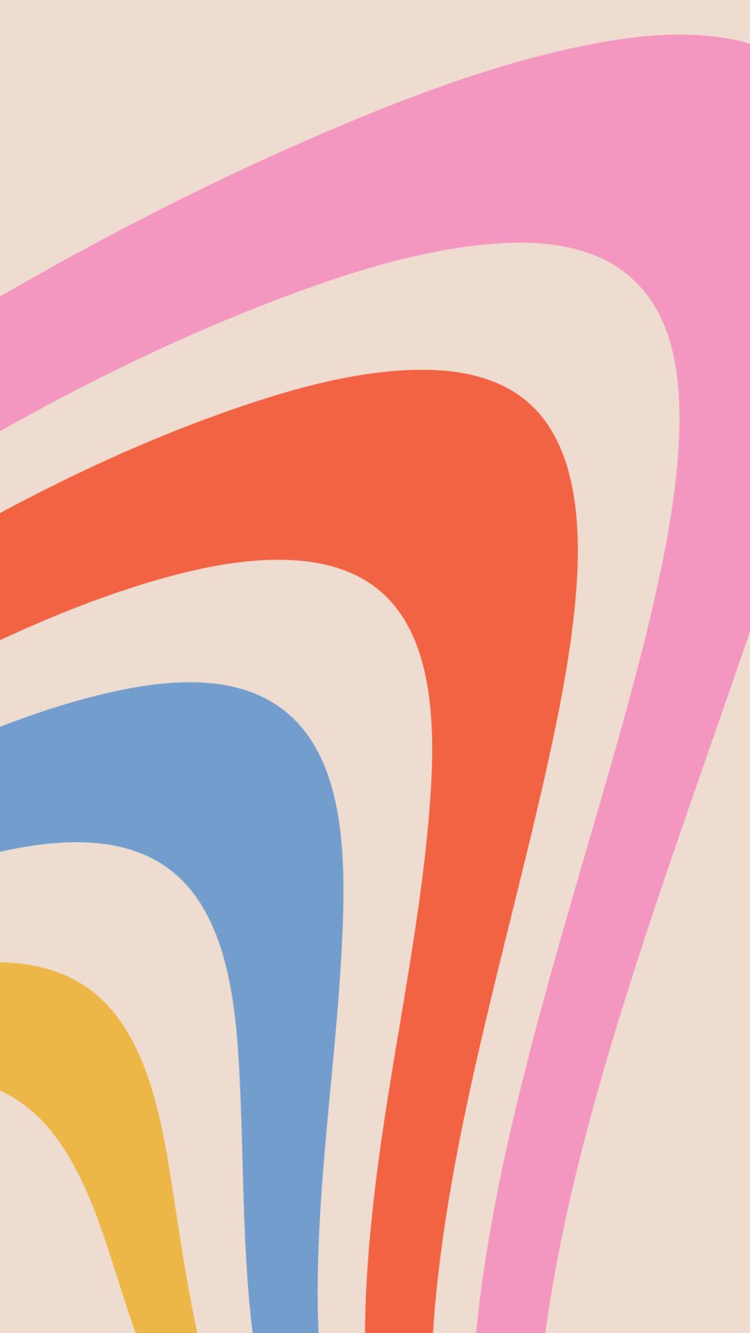 Cool Hand Drawn Abstract Colorful Geometric Stripes By Blackalpha93 Wallpaper
