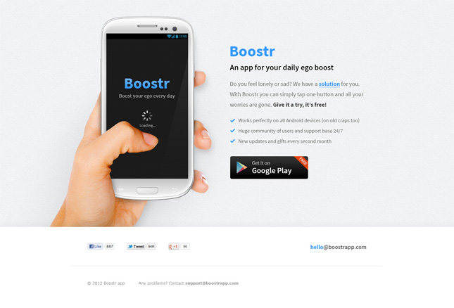 Android App Website Template Psd Mobile Tuxedo