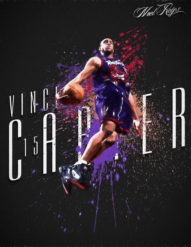 Vince Carter In Sick Raptors Throwback Nba Basketball