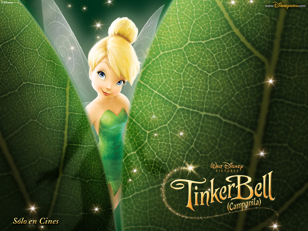 Tinkerbell Between The Leaves Wallpaper Yvt2