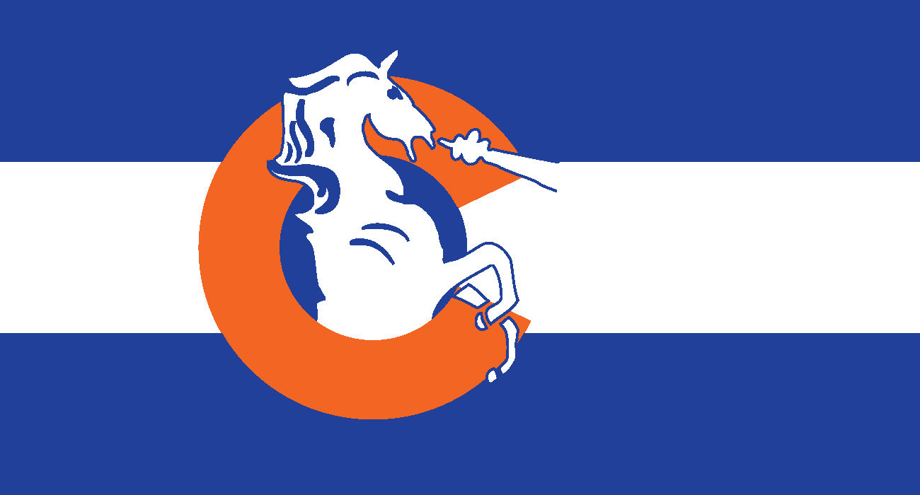 Denver Broncos Colorado Flag Sticker By Milehighrefry On