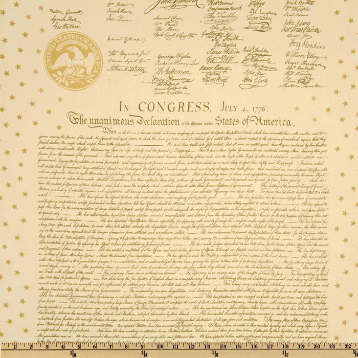 Buy Fm Patriots Declaration Of Independence Americana Cream
