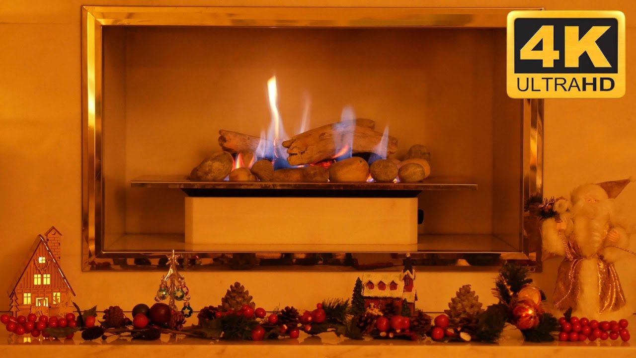 4k Christmas Fireplace Video For Any Smart Tv Screensaver At