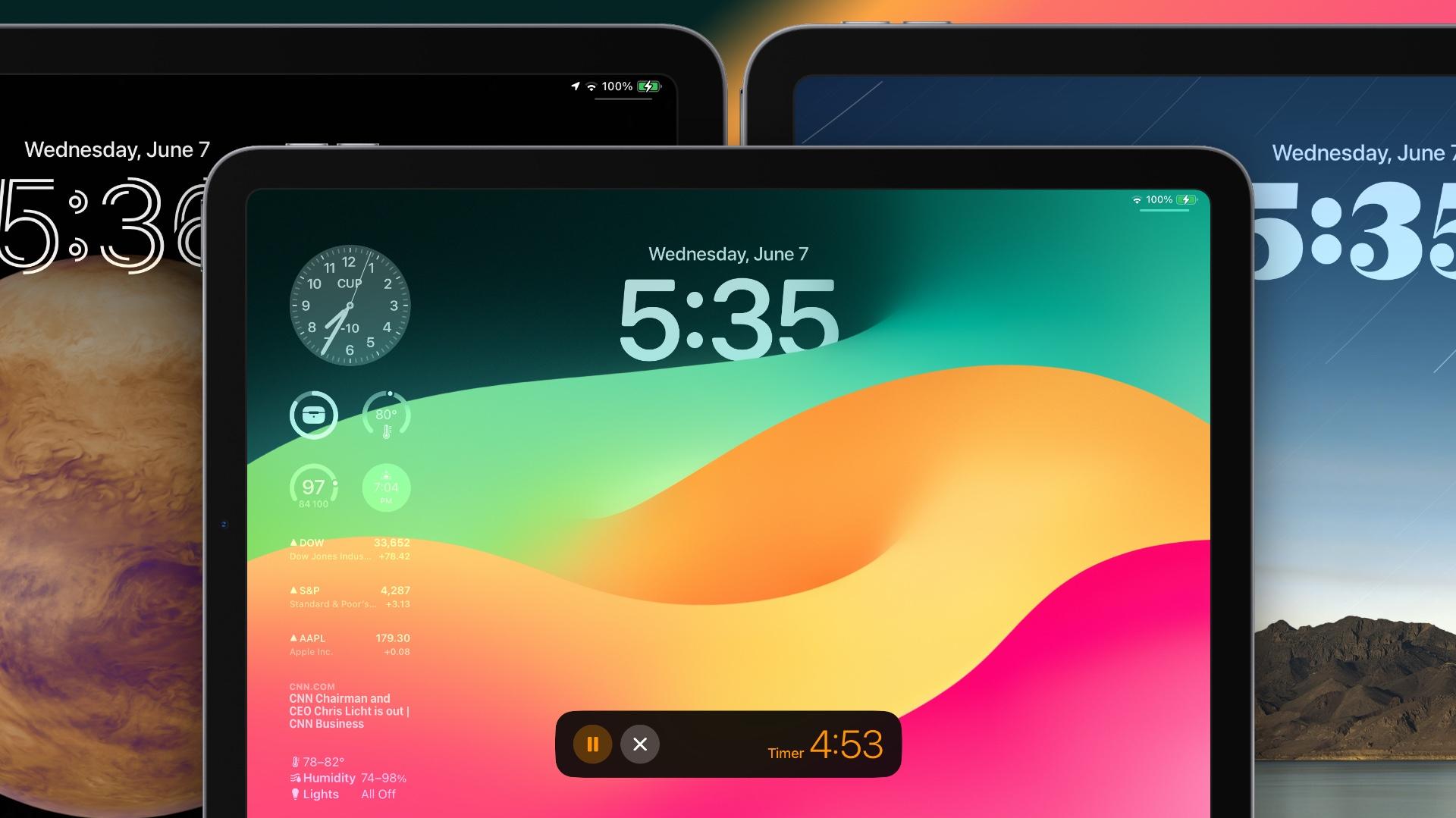 Hands on with iPadOS 17s redesigned Lock Screen