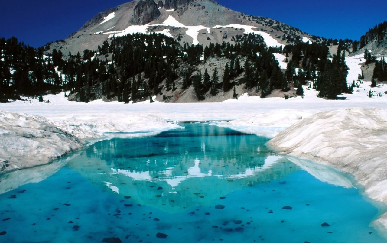 Lassen Volcanic Park Wallpaper Stock Photos