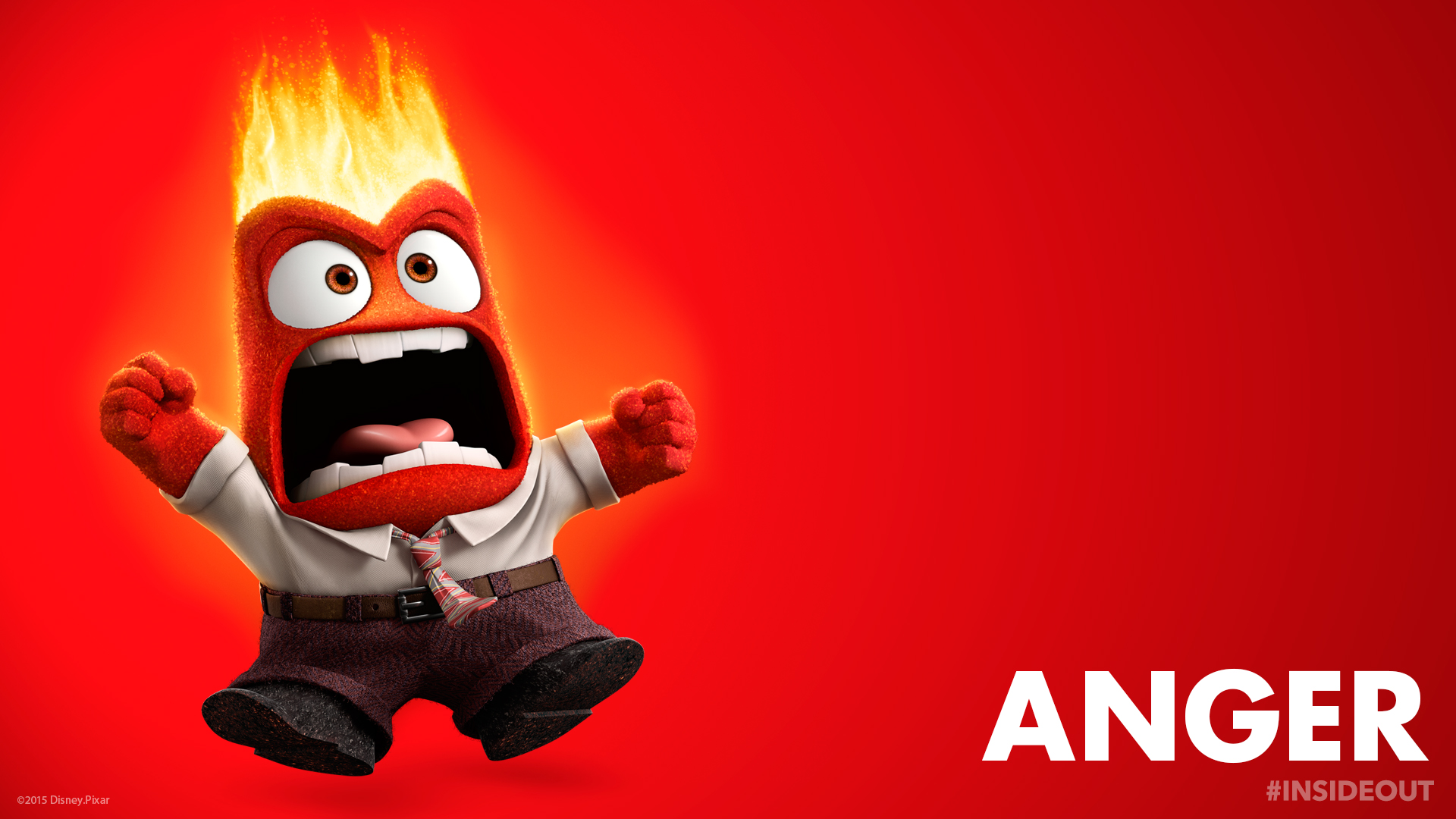 Inside Out Anger Wallpaper Animated Movies