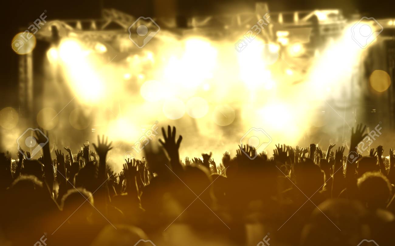 Live Music Background Show And Public Stock Photo Picture