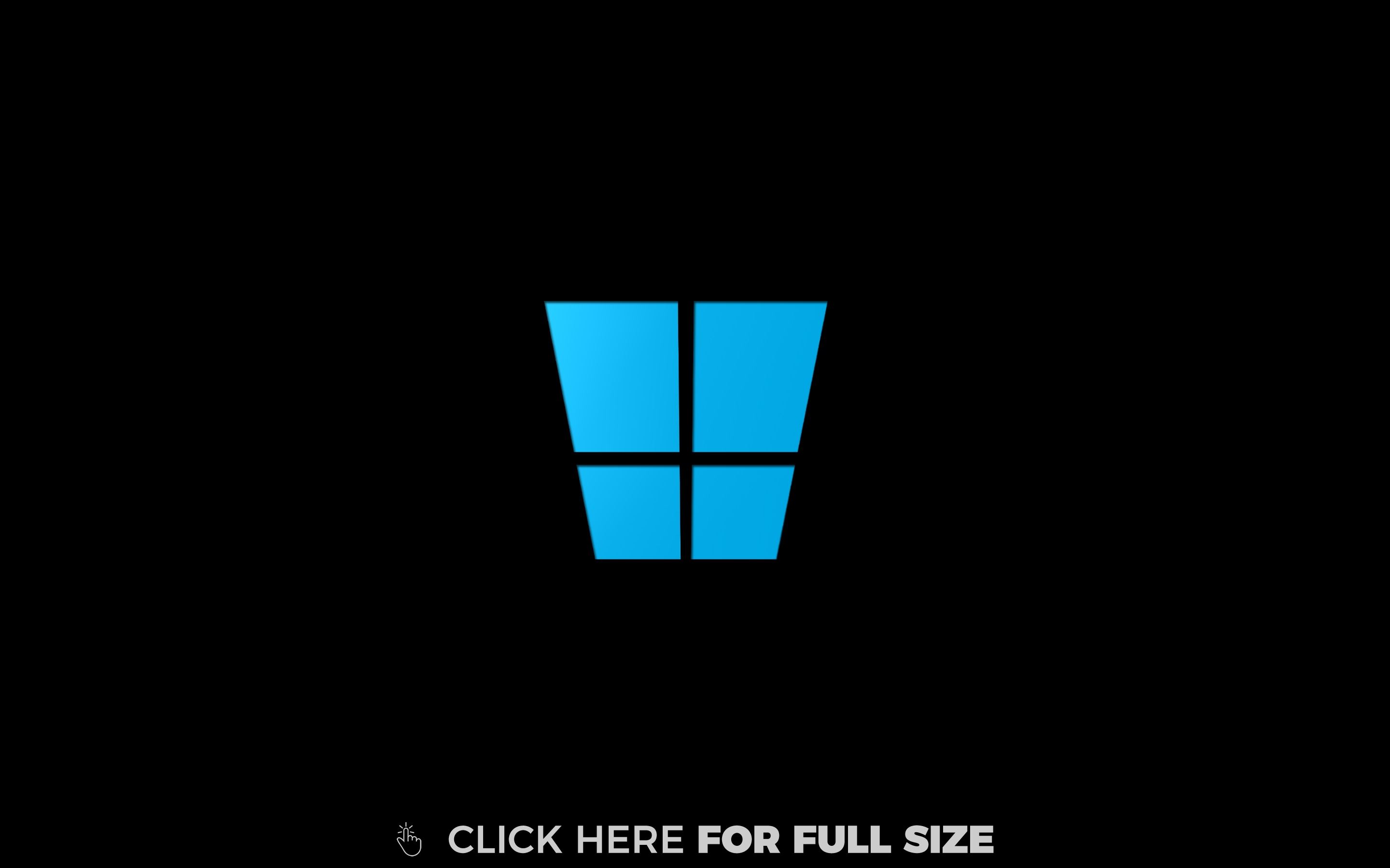 Black Windows Screen HD Wallpaper