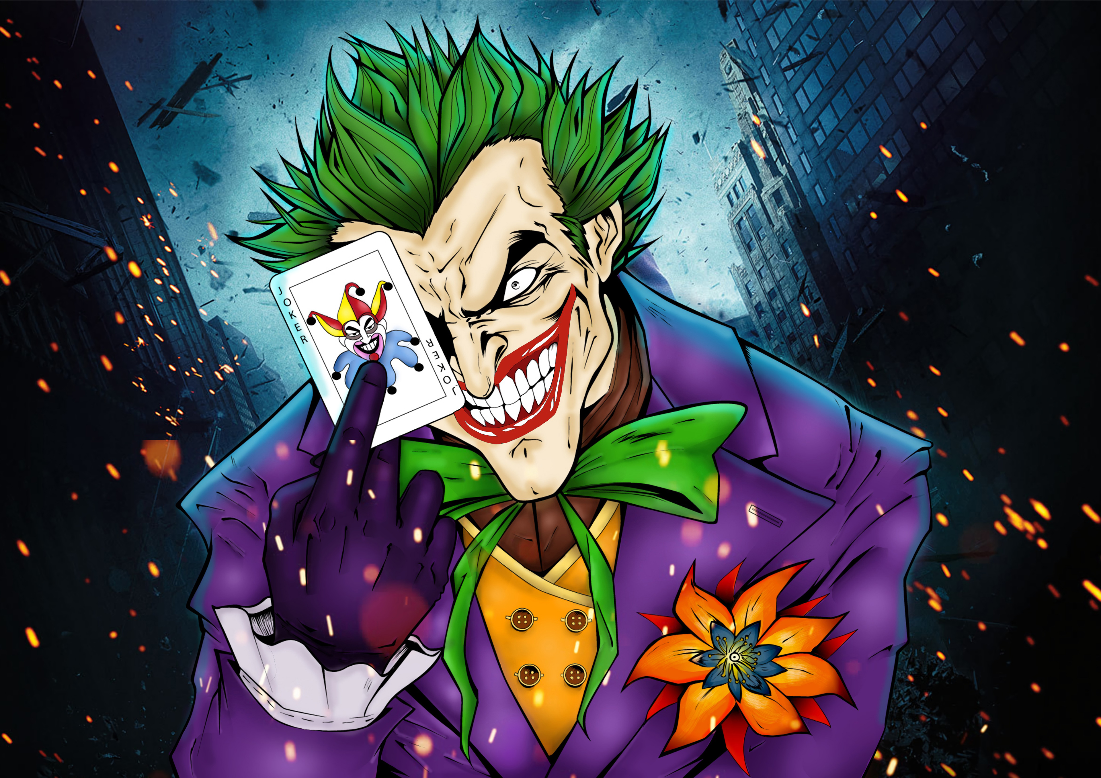 Joker 4kart Wallpaper HD Superheroes 4k Image