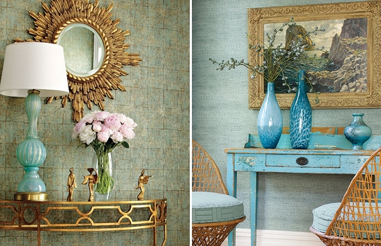 source by house of turquoise absolutely love the wallpaper the 550x356